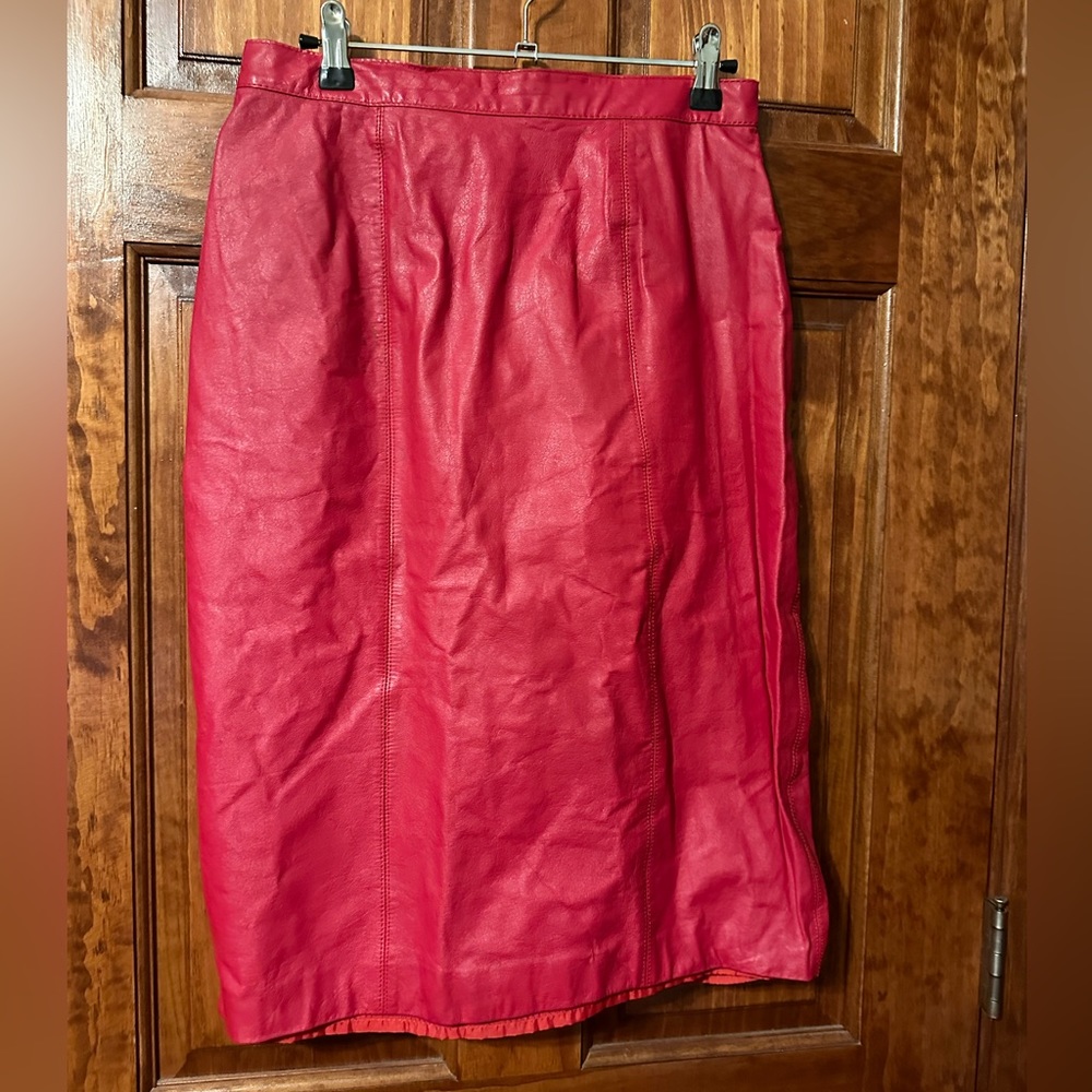Vintage leather skirt